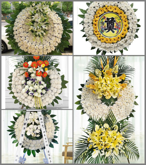 广西贵港覃塘区大岭乡村心村花圈速递
